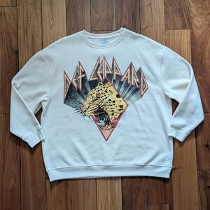 Def Leppard Graphic Crewneck Sweatshirt (L)